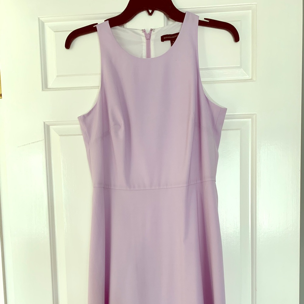 Lilac fit and flare dress